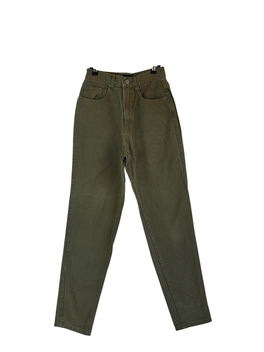 Vintage Pasta Olive Green High Rise Relaxed Mom Jeans Size 5/6 Made in USA